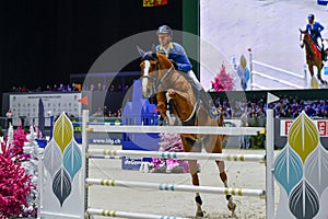 Geneva, Switzerland, December 10, 2022 : The 61st edition of the Geneva International Horse Show (CHI) at Palexpo