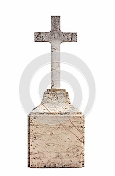 Christian blank gravestone
