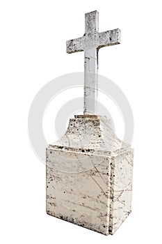 Christian blank gravestone