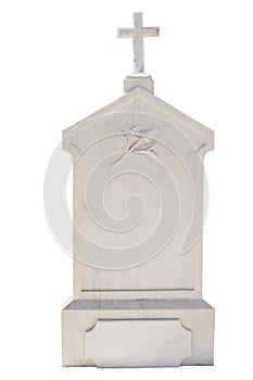 Christian blank gravestone