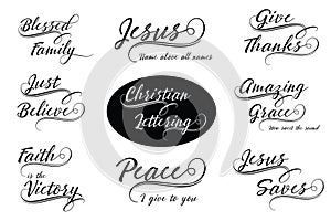 Christian Calligraphy Lettering Set