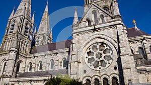 The Christian Cathedral of the Anglican Church in Cork. Cathedral of the 19th century in the Neo-Gothic style. Cathedral Church of
