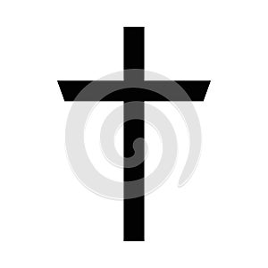 Christian and catholic cross silhouette vector design