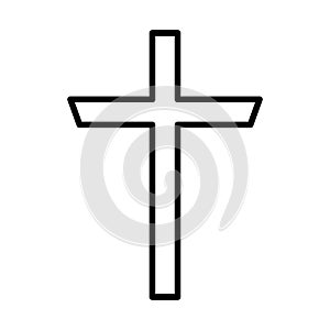 Christian and catholic cross silhouette vector design