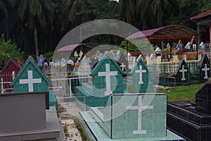 Christian cemetery in North Sumatera Indonesia