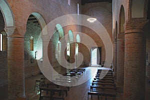 Christian church interior San Lorenzo, Italy