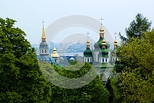 Christian church in Kiev summer