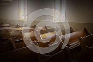 Christian Church Pews, Religion, Background