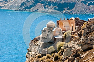 Christian church in santorini island