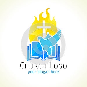Kresťan kostol vektorové označenie organizácie alebo inštitúcie 
