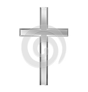 Christian cross isolated on white background