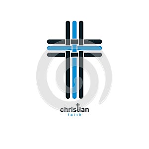 Christian Cross true belief vector religion symbol, Christianity photo