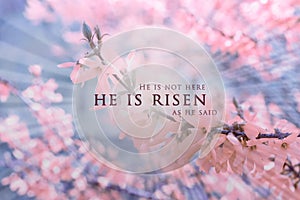 Christian Easter background, religious card. Jesus Christ resurrection concept.