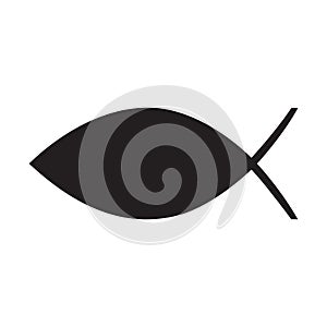 Christian fish symbol silhouette