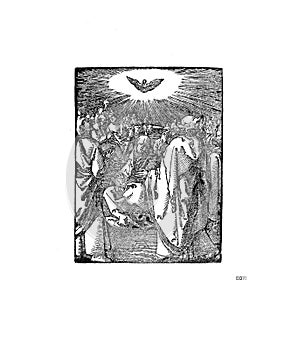 Christian illustration. Old image