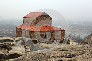 Christian Orthodox Church in ancient cave city of Uplistsihe, Ge