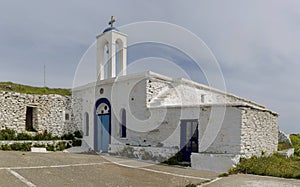Christian, Orthodox church close-up Andros Island, Greece, Cyclades