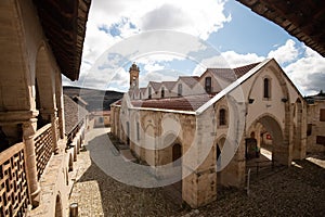 The Christian orthodox monastery of holy cross, at Omodos village in Cyprus