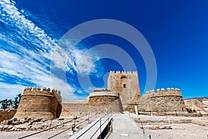 Christian part of the Alcazaba in Almeria (Almeria Castle)