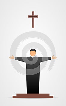 Christian preacher icon