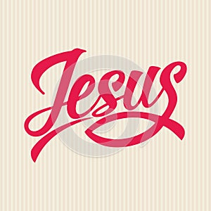 Christian print. Jesus typographics and lettering.
