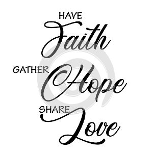 Christian Quote for print - Have Faith