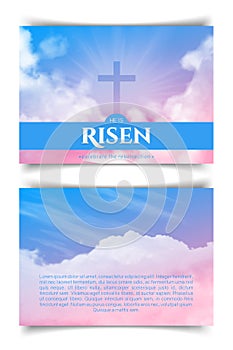 Christian religious design for Easter celebration.