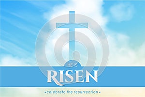 Christian religious design for Easter celebration. Vector