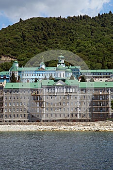 Christian shrine by the sea on Mount Athos