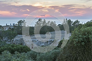 Christian or Solomon Catacombs at Fabrica Hill in Paphos, Cyprus photo