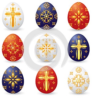 Christian Symbol Easter Eggs