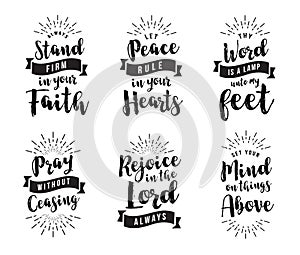 Christian Vector Biblical Emblem Set