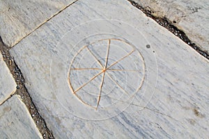 Christian Wheel Found in the Archaeological Ruins in Ephesus Turkey