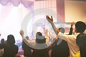 Christian worship at church