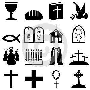 Christianity Black & White Icons