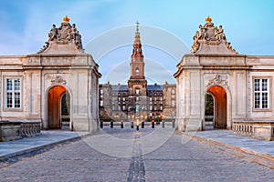 Christiansborg palace in Copenhagen, Denmark