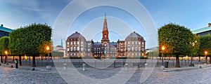 Christiansborg palace in Copenhagen, Denmark