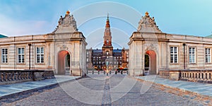 Christiansborg palace in Copenhagen, Denmark