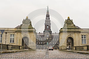 Christiansborg Palace in Copenhagen, Denmark.