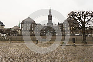 Christiansborg Palace in Copenhagen, Denmark.