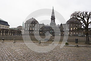 Christiansborg Palace in Copenhagen, Denmark.