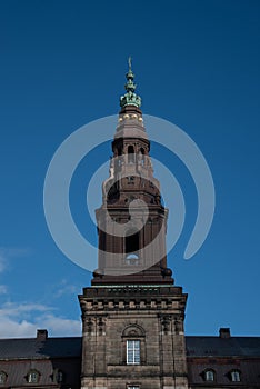 Christiansborg Palace in the island of Slotsholmen in Copenhagen (DK