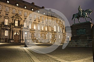 Christiansborg Palace at night