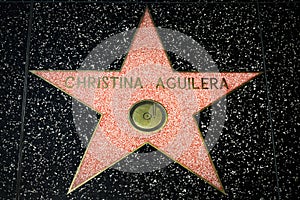 Christina Aguilera Star on the Hollywood Walk of Fame