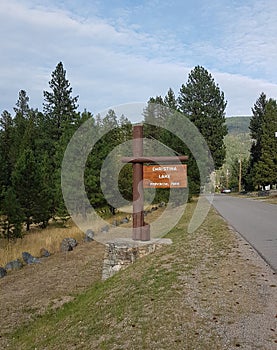 Christina Lake provincial park sign