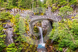 Christine Falls in Mount Rainier National Park USA