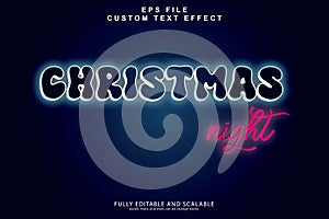 Christmas 3d editable premium text effect