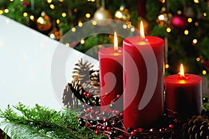 Red Christmas Candles img