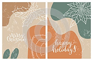 Christmas abstract background texture in modern style. New year illustration. Minimal art. Vector illustration modern