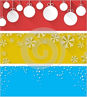 Christmas abstract banners.